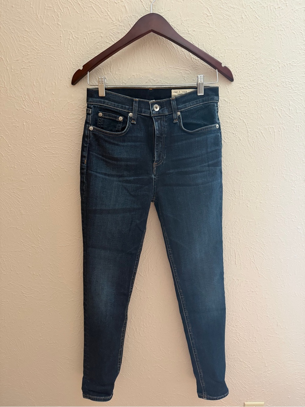 Rag & Bone Dark Wash Skinny Jeans Women’s Size 26 Premium Denim